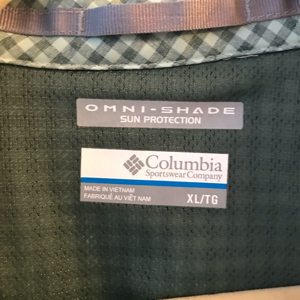 Columbia Green Checked Performance Button-Down - image 2